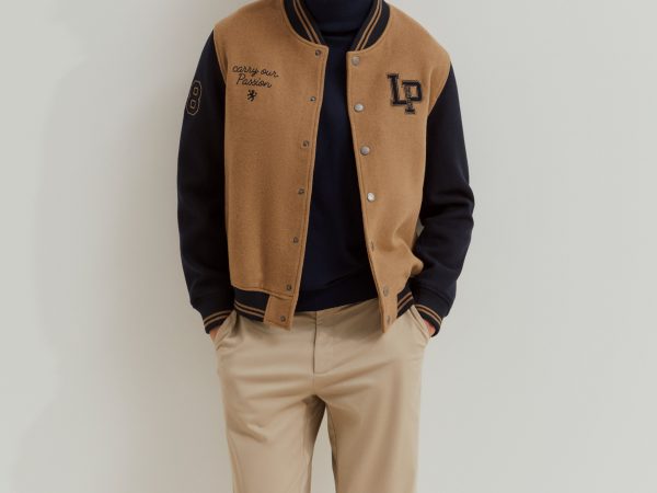 LION OF PORCHES - Blusão bomber mistura de lã