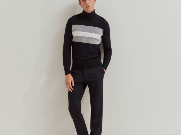 Lion of Porches - Camisola de gola alta com mistura de lã e algodão