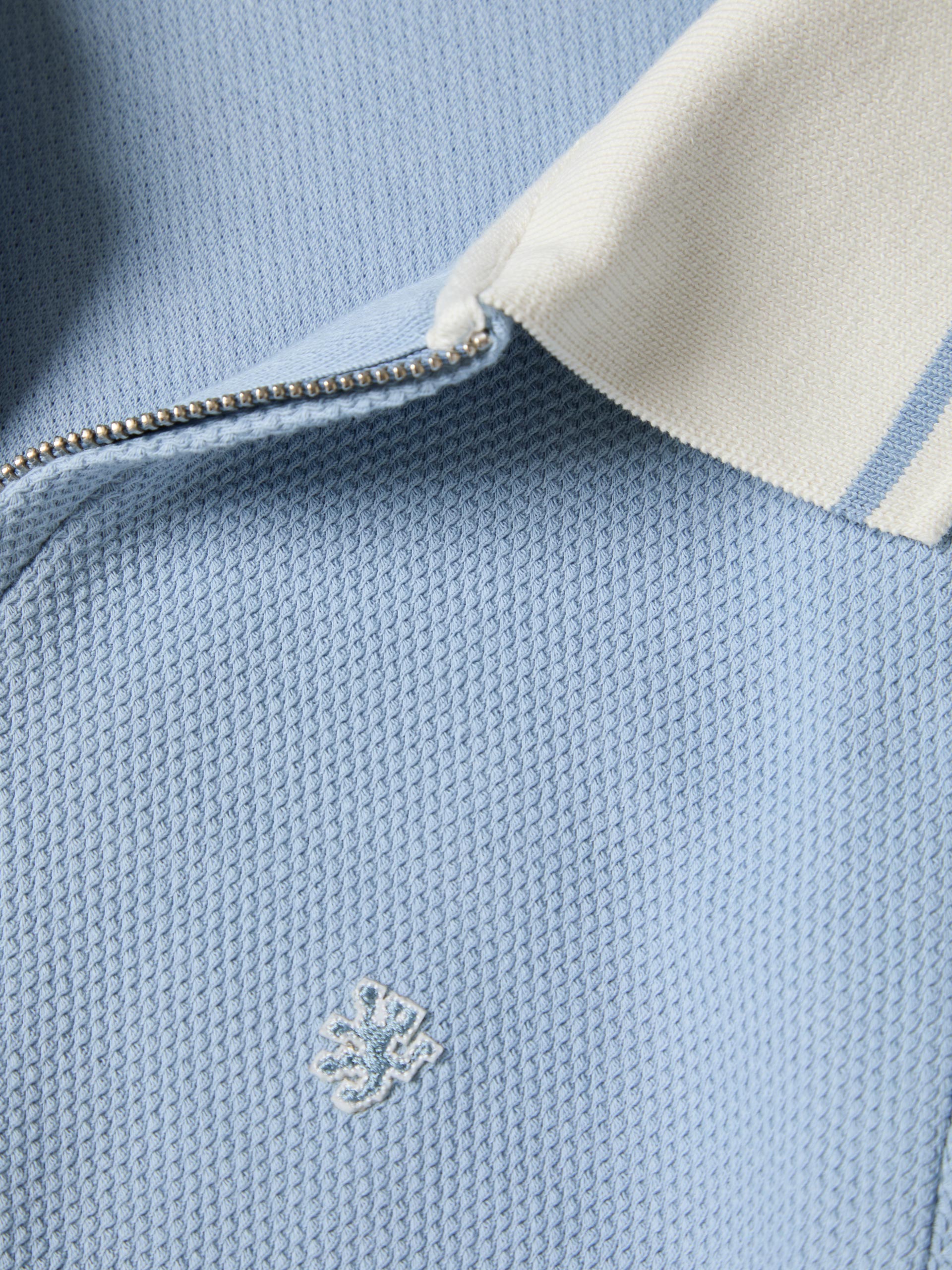 LION OF PORCHES - Polo de manga curta em malha de algodão com fecho - Image 9