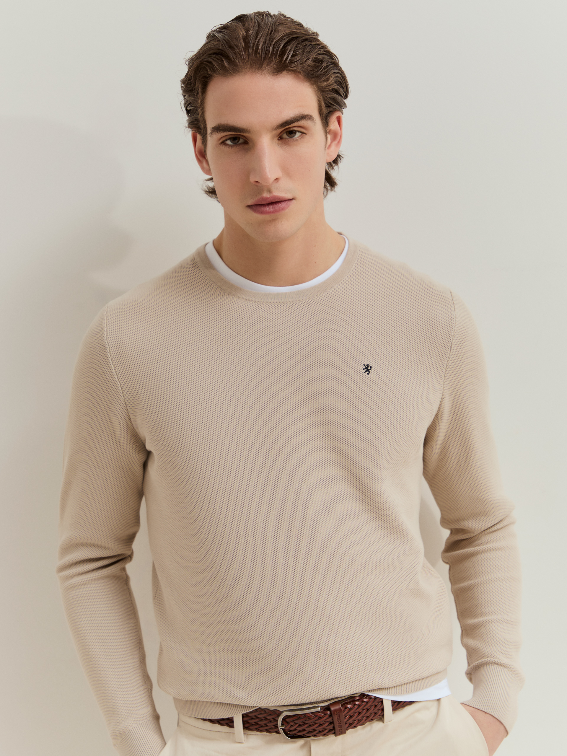 LION OF PORCHES - Camisola de manga comprida em malha de algodão - Image 5