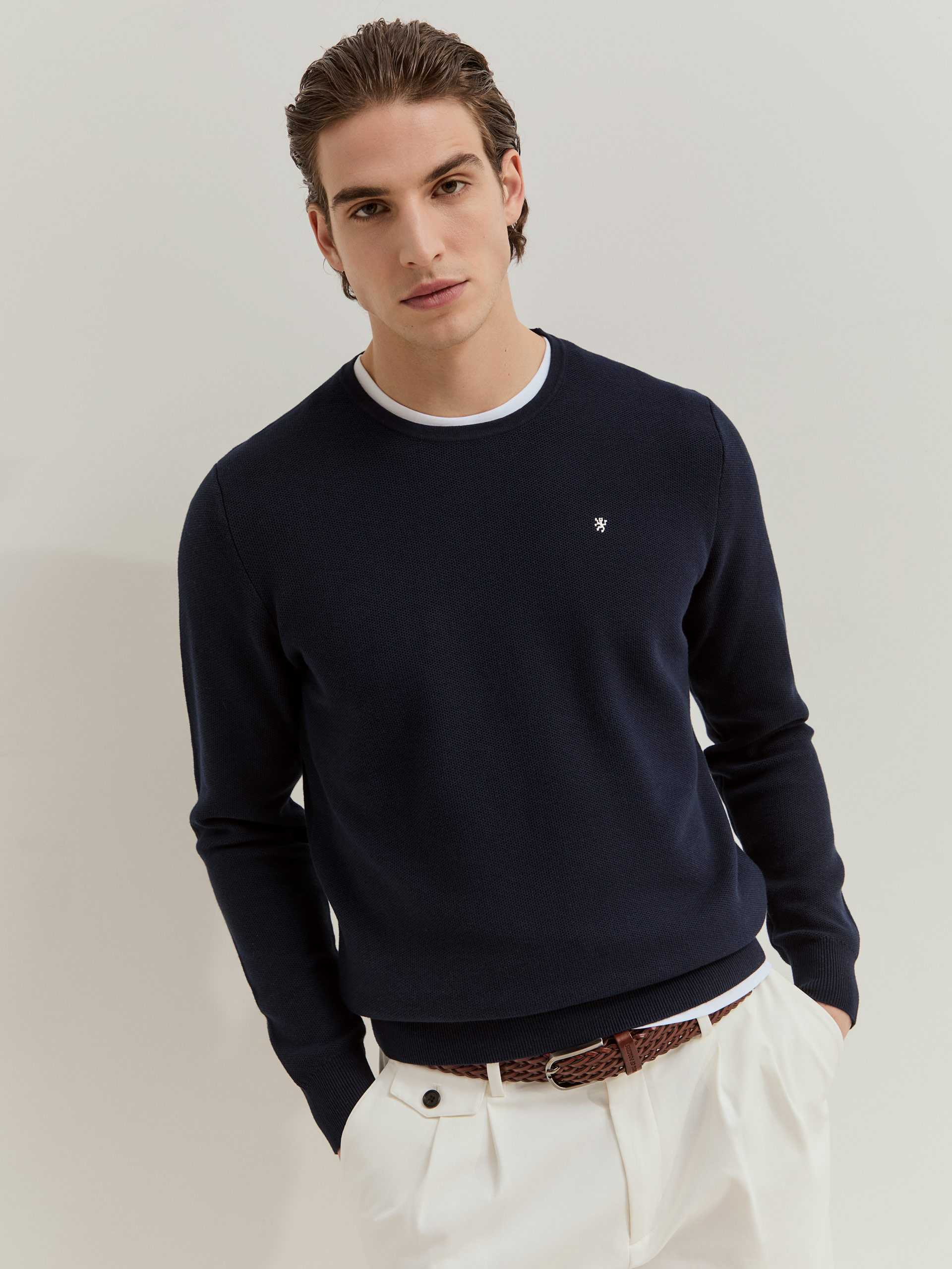 LION OF PORCHES - Camisola de manga comprida em malha de algodão - Image 3