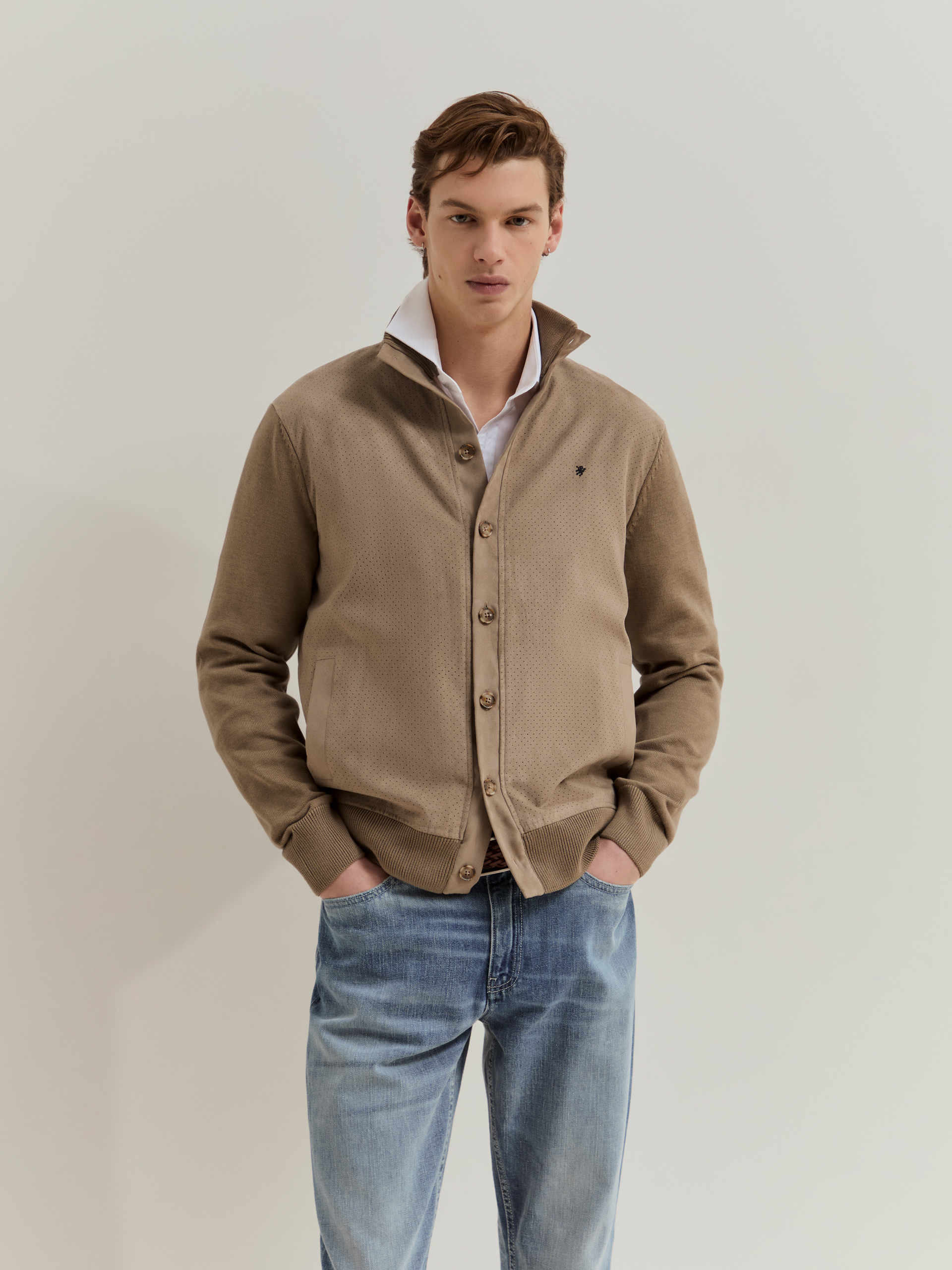 CASACO  LION OF PORCHES -  em malha de algodão