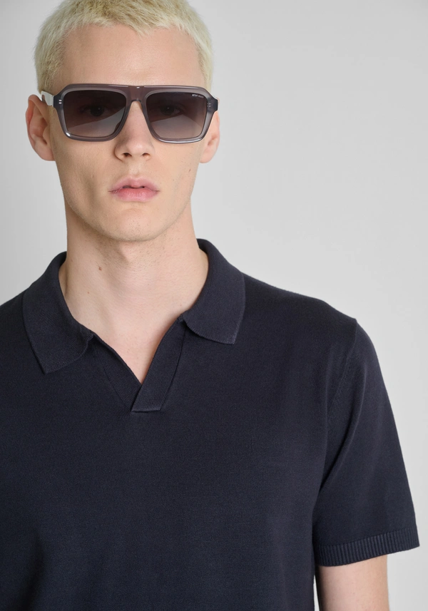 ANYONY MORATO - polo slim fit em fio de viscose super macio. - Image 2