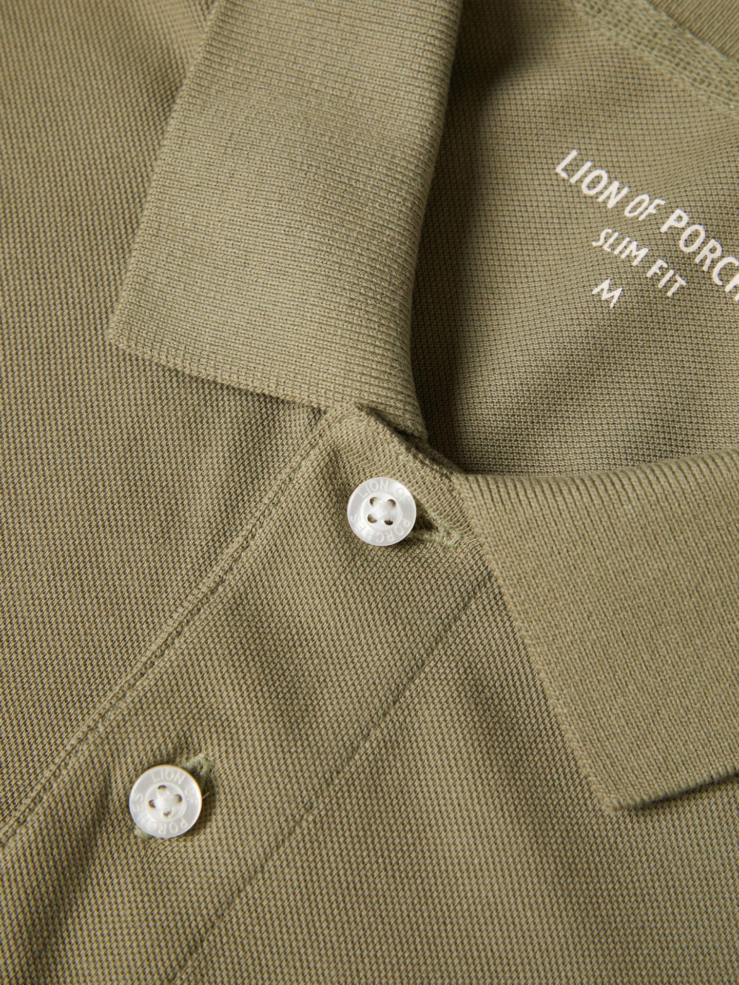 LION OF PORCHES - Polo de manga curta slim fit em algodão - Image 9