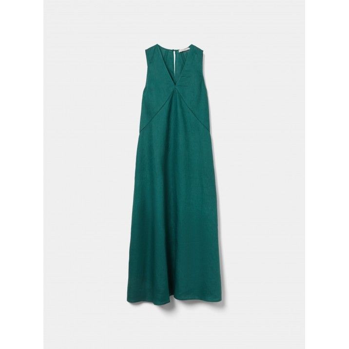DECENIO - Vestido em linho sem mangas - Image 4