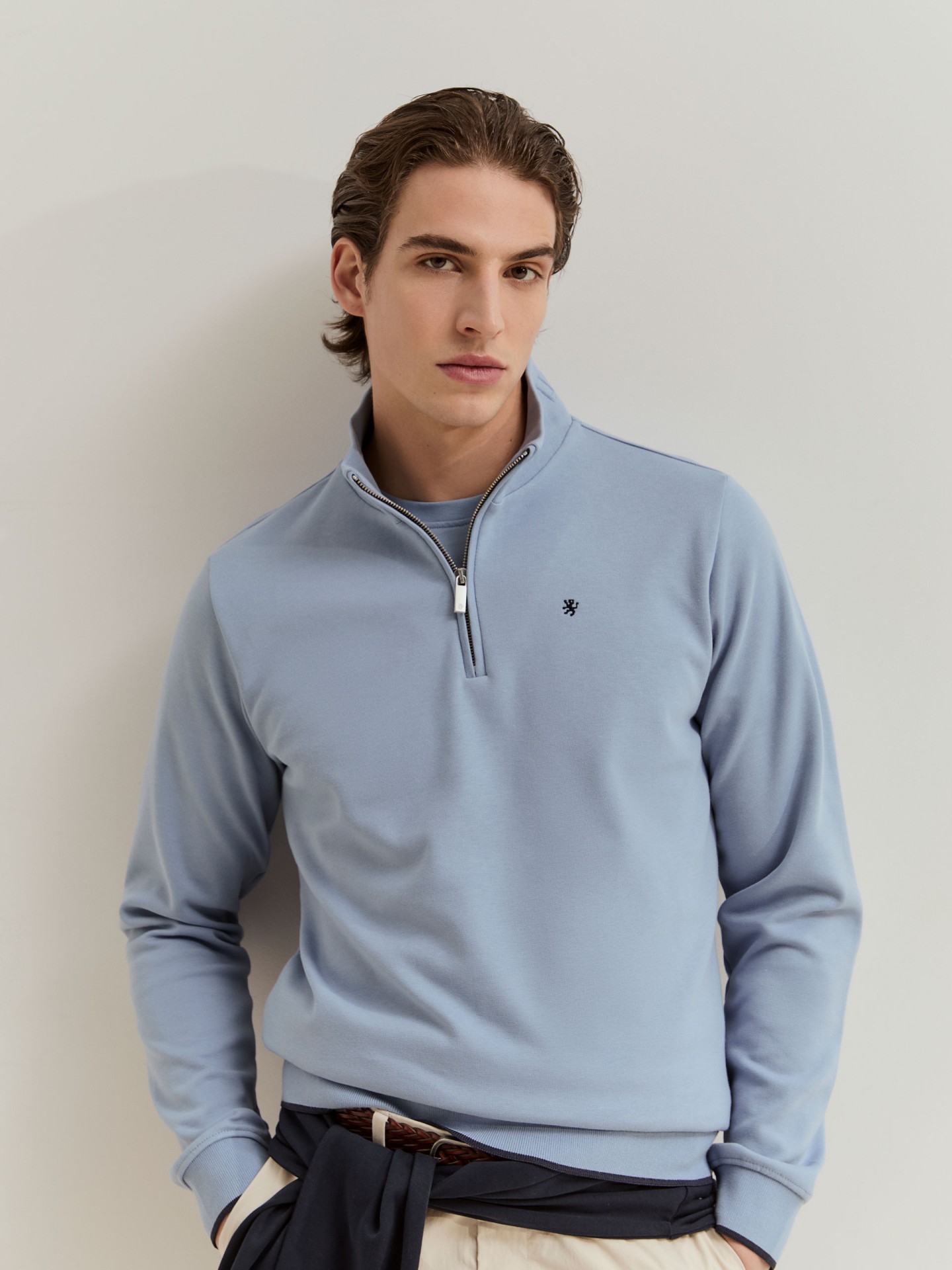 LION OF PORCHES - Camisola de manga comprida com meio fecho - Image 6