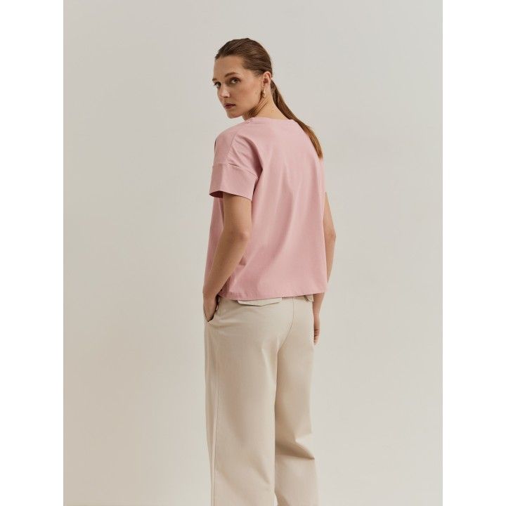 LION OF PORCHES - T-shirt com flores e detalhe de missangas - Image 7