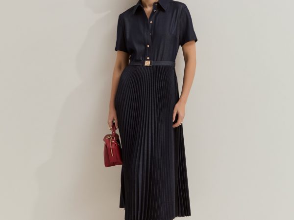 LION OF PORCHES - Vestido midi de manga curta