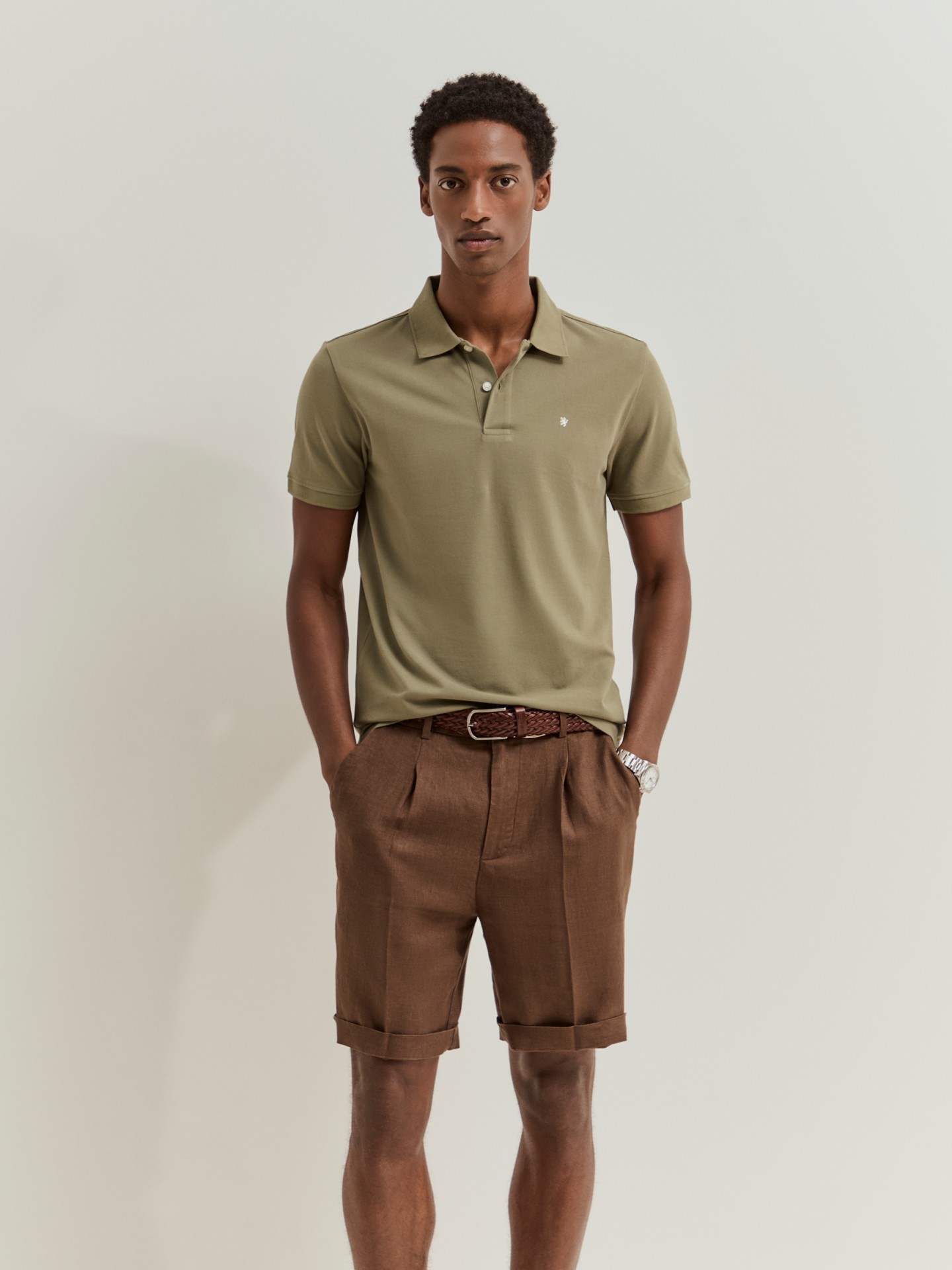 LION OF PORCHES - Polo de manga curta slim fit em algodão - Image 5