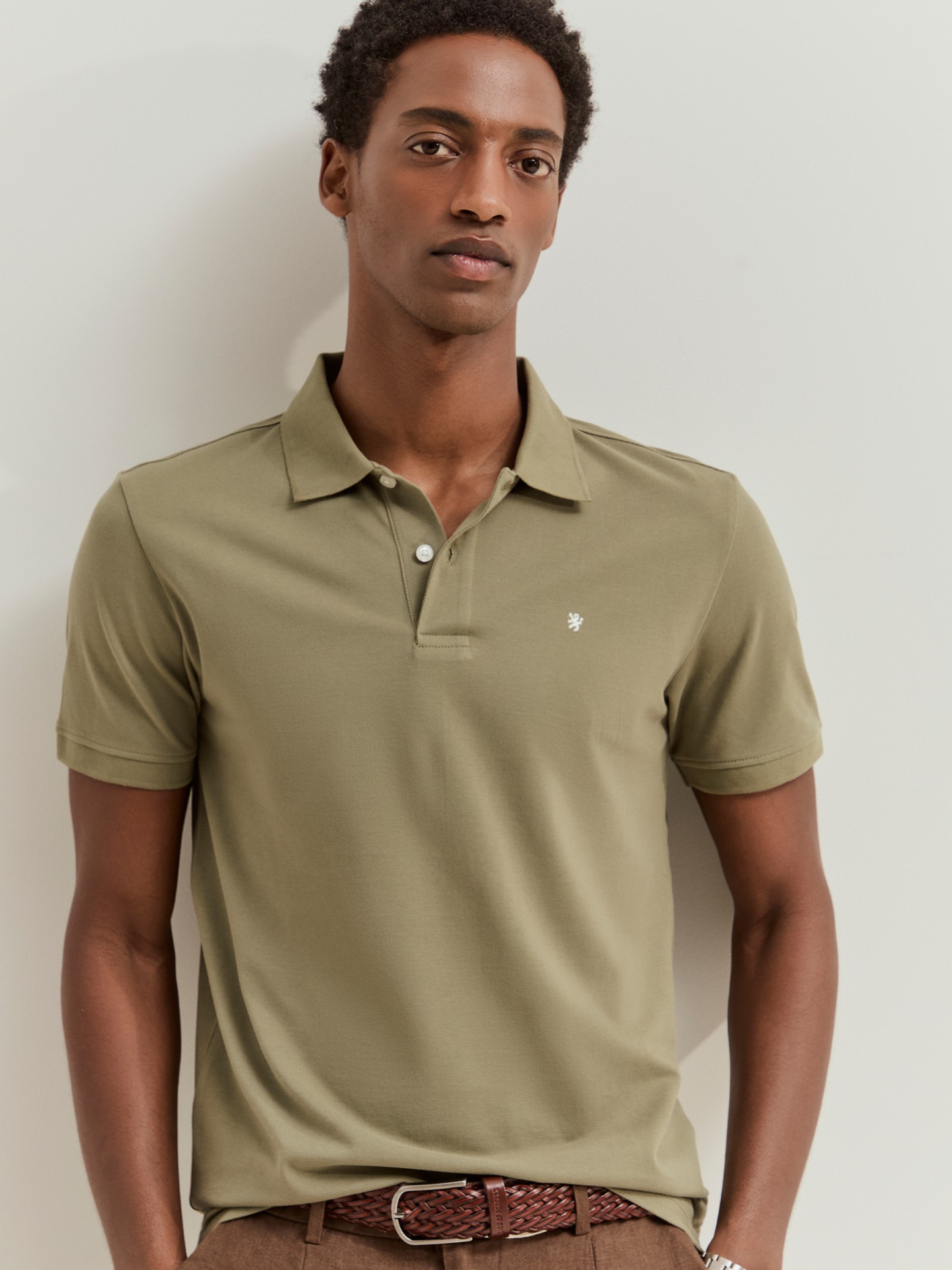 LION OF PORCHES - Polo de manga curta slim fit em algodão - Image 7