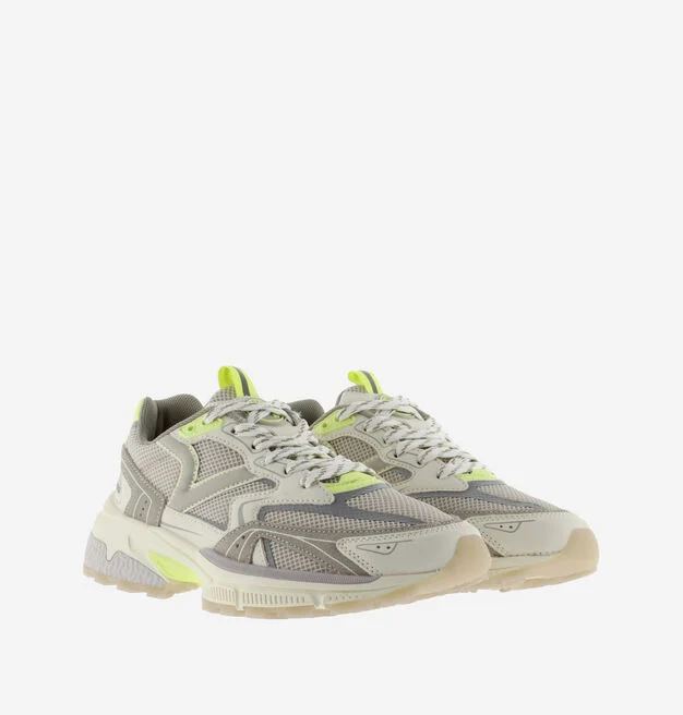 VICTORIA - Sapatilha  de malha para mulher com peças néon - Image 2