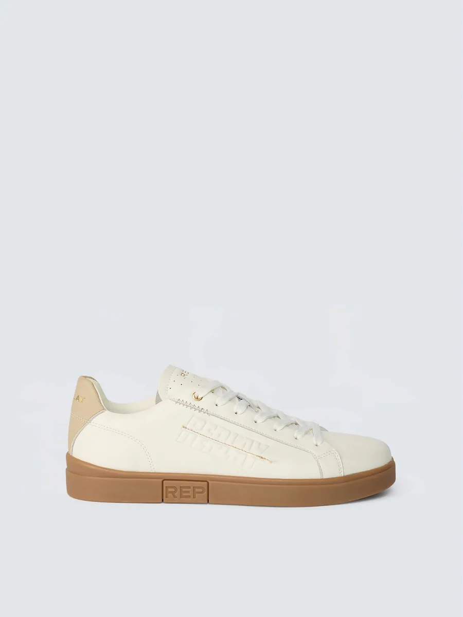 REPLAY - Sapatilha - POLYS STITCH LEATHER