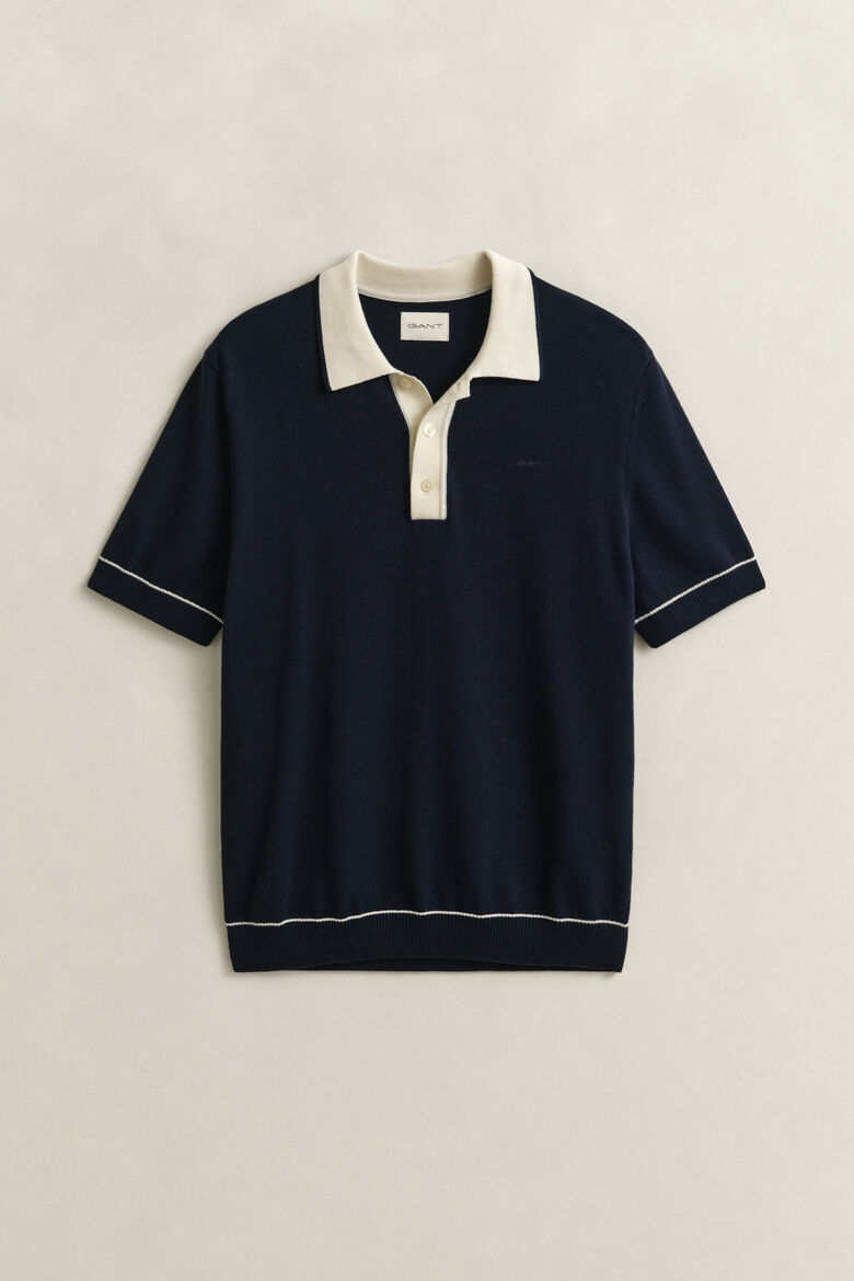 GANT - Polo de malha estilo polo em tecido modal e algodão - Image 5