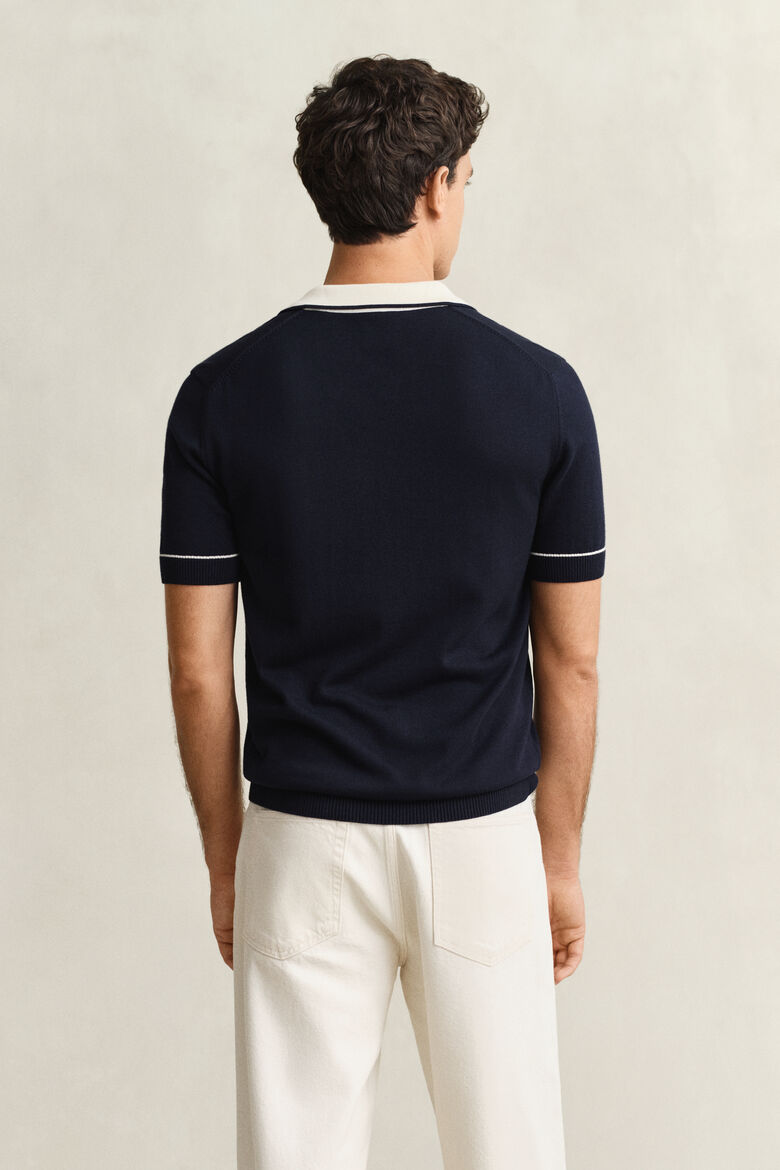 GANT - Polo de malha estilo polo em tecido modal e algodão - Image 4