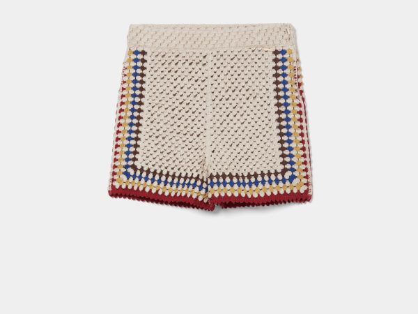 Calções tricotados em algodão- Lion of Porshes