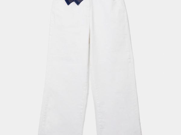 LION OF PORCHES - Calças de sarja com cinto