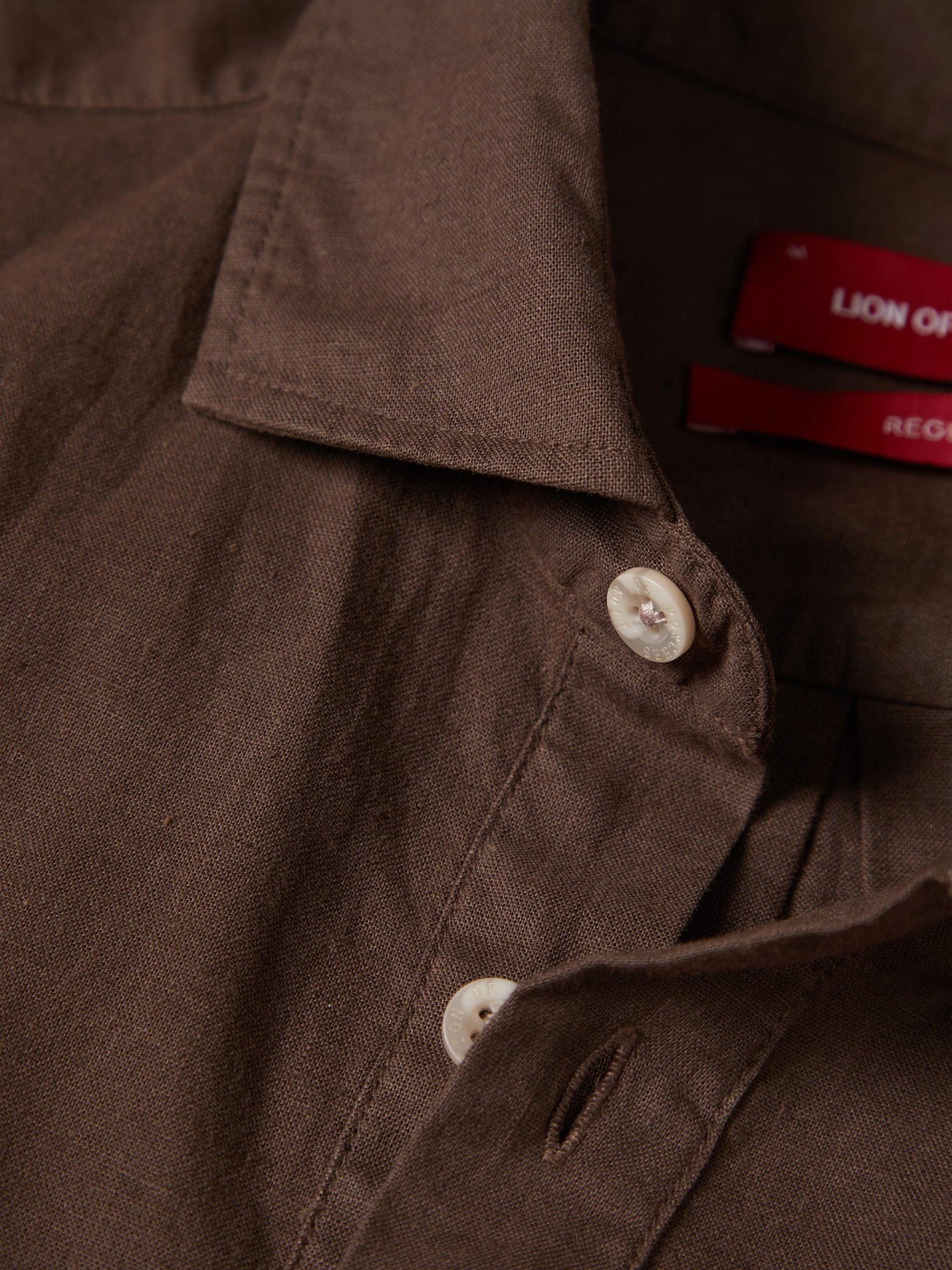 LION OF PORCHES - Camisa polo em linho e algodão