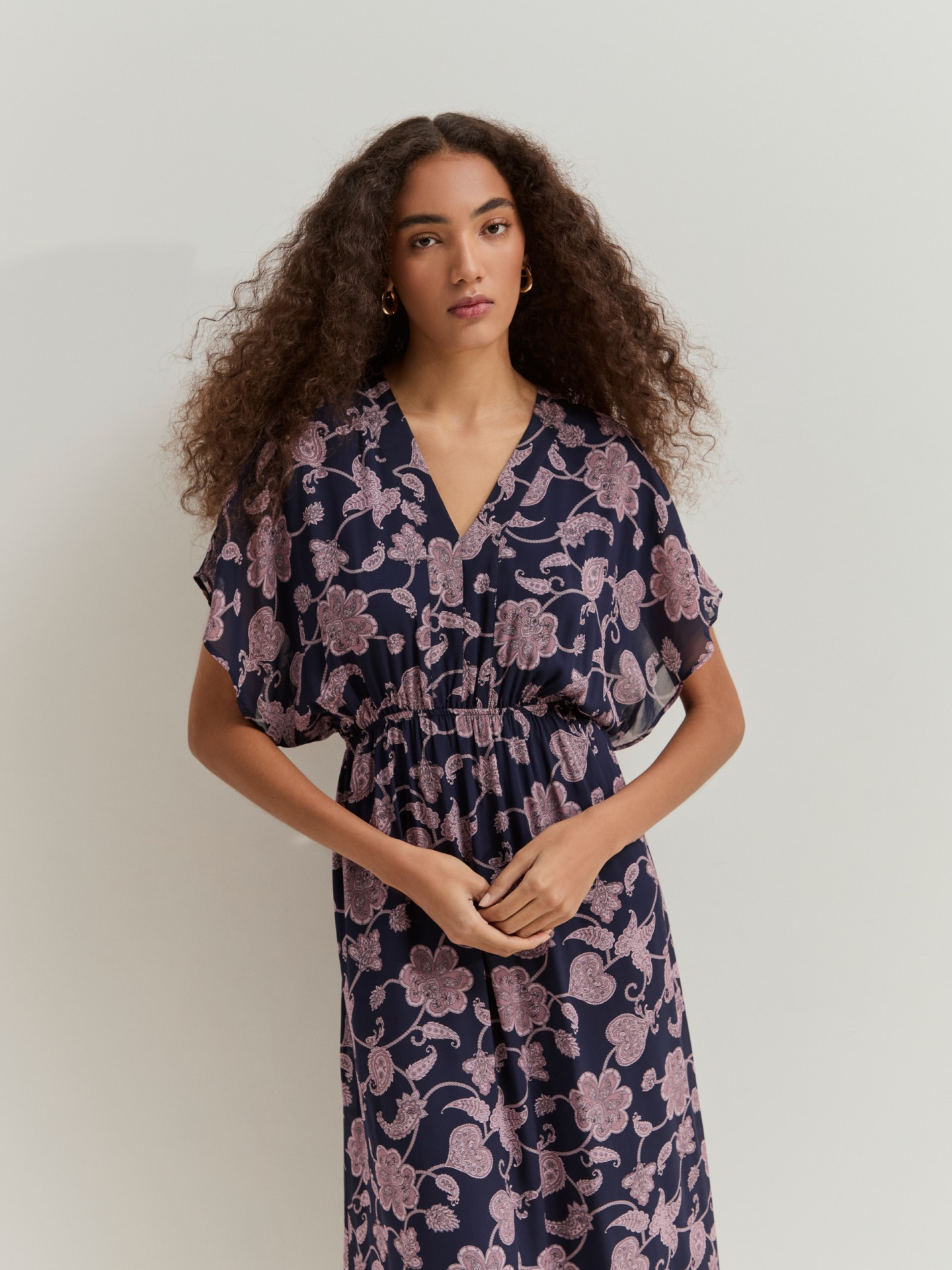 LION OF PORCHES - Vestido com manga morcego curta - Image 3