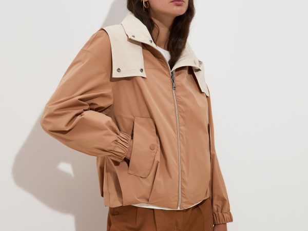 DECENIO - Blusão reversível em duas cores com capuz