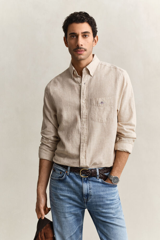 GANT - Camisa em mistura de linho