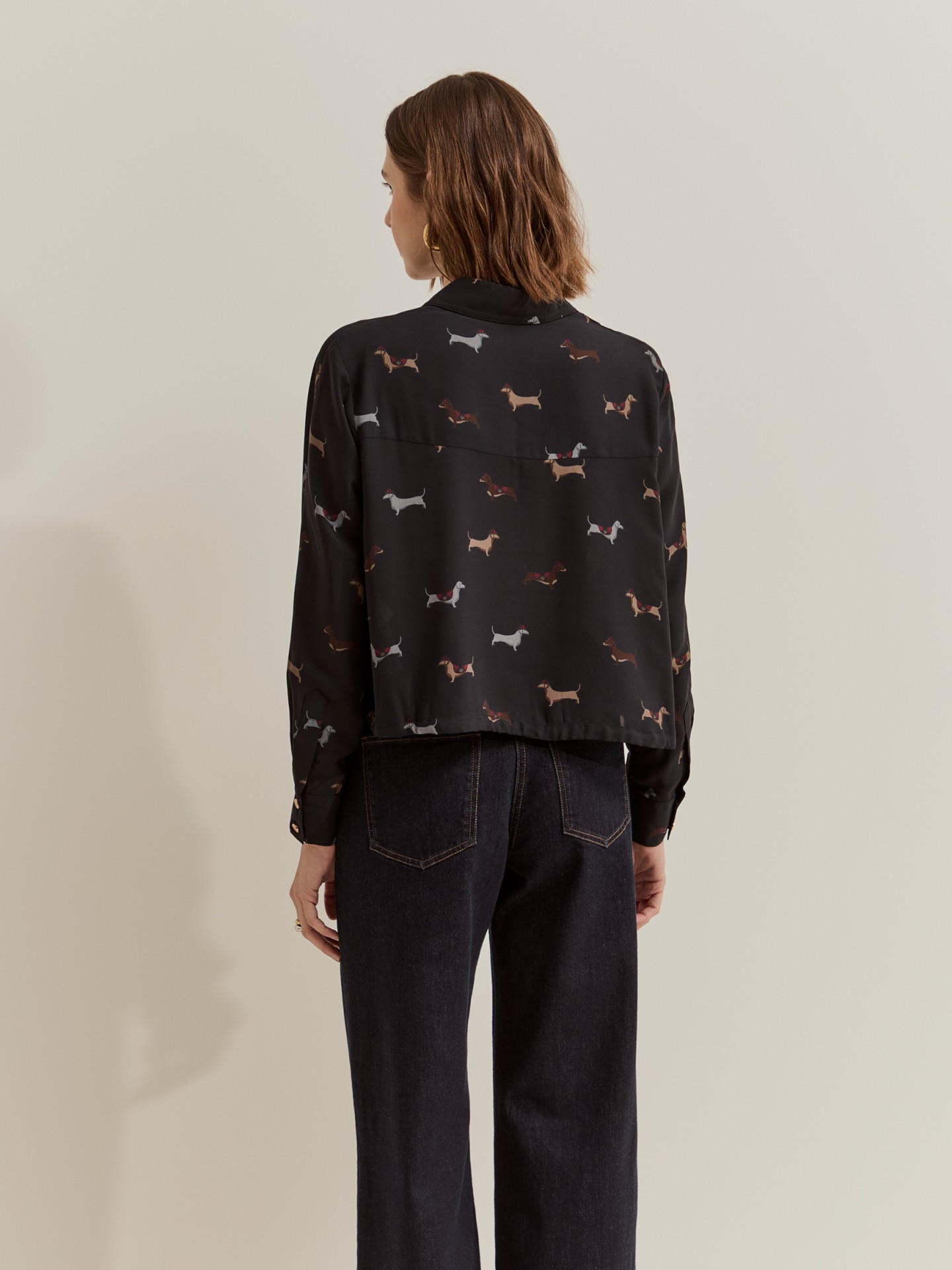 LION OF PORCHES - Camisa curta com estampado Teckel - Image 6
