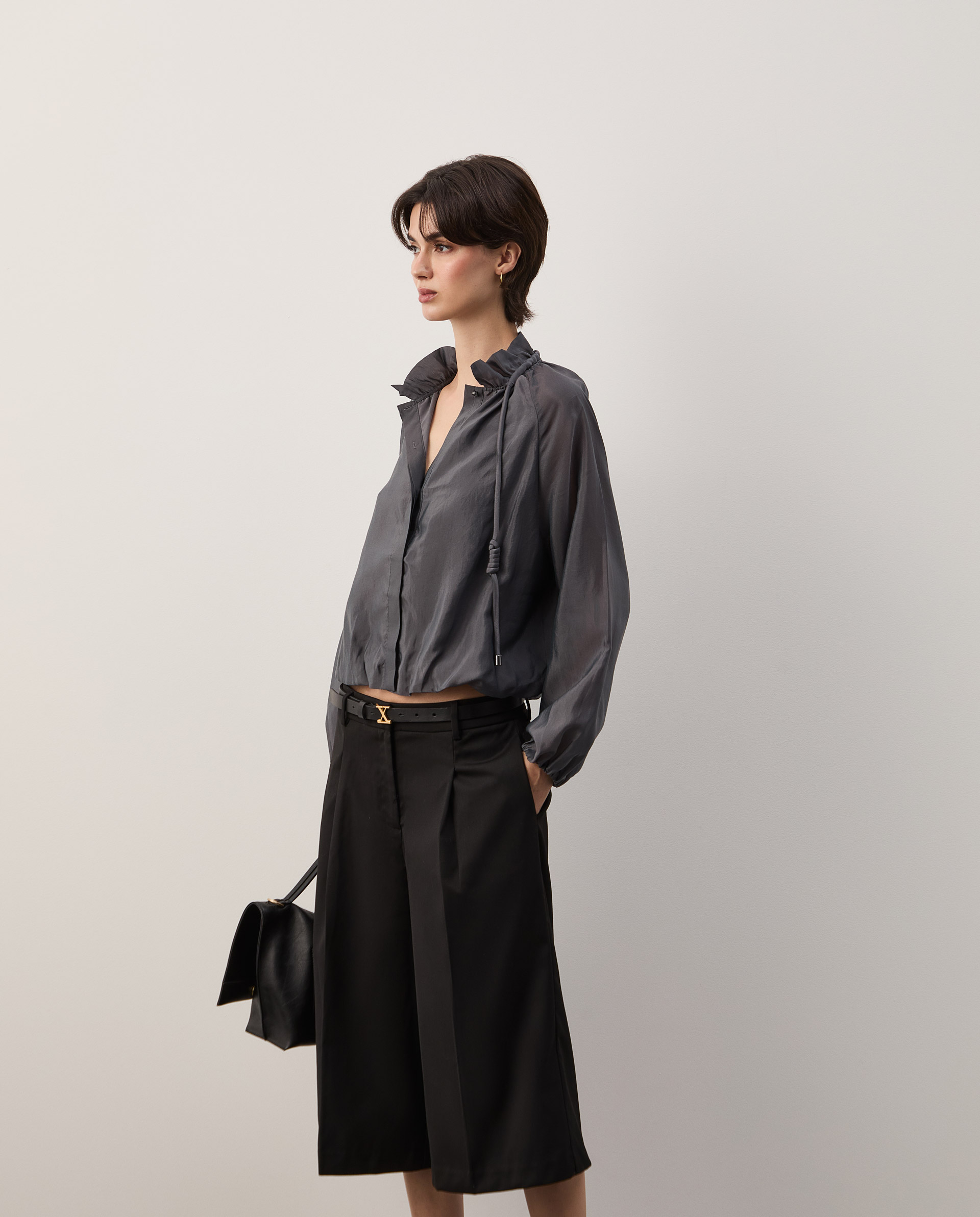 DECENIO - Blusa fluida com brilho - Image 3