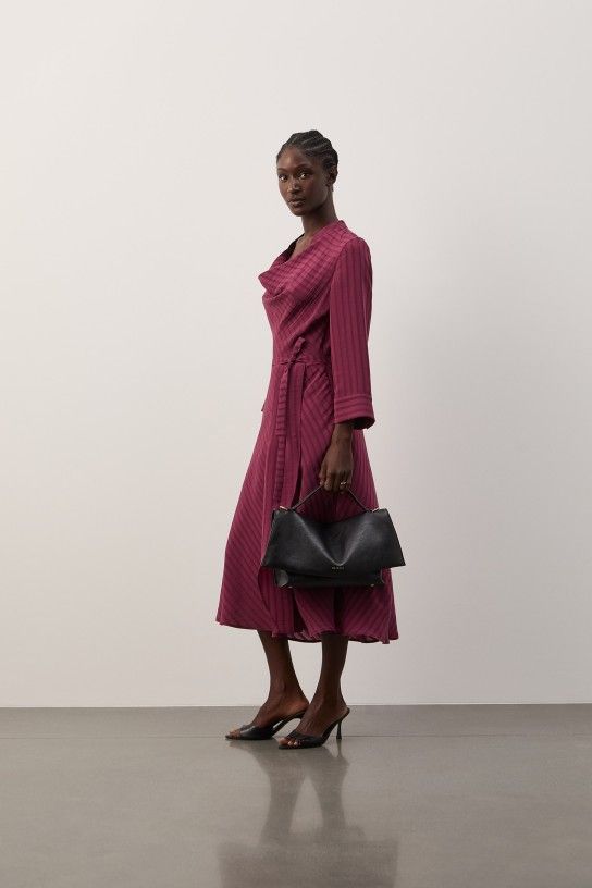 Vestido midi às riscas - Image 3