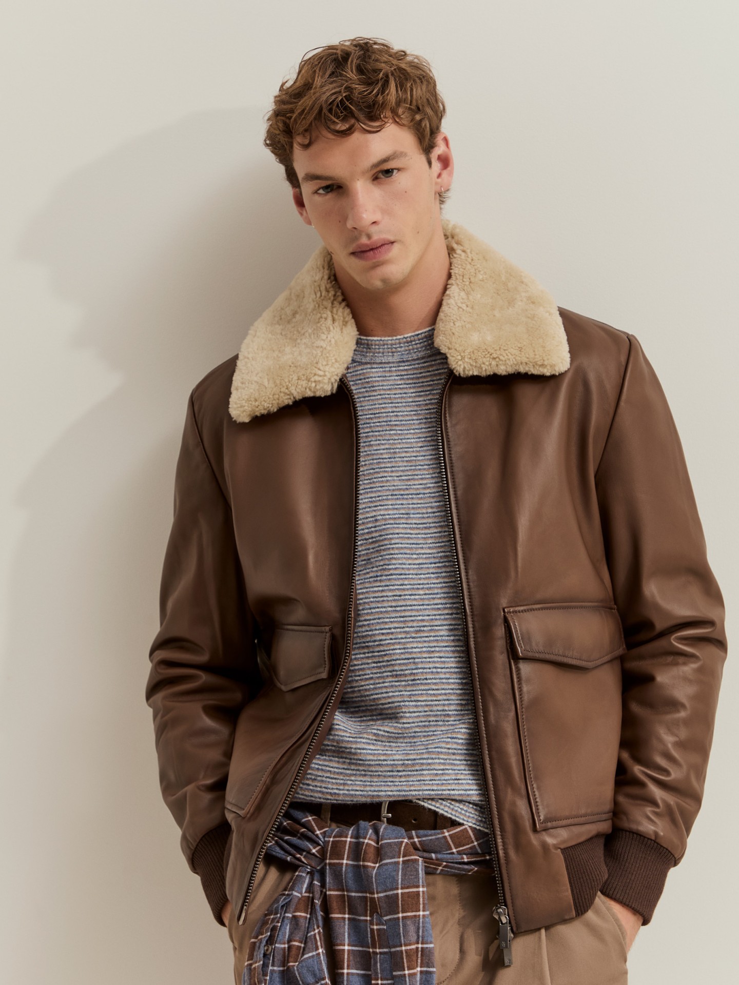 LION OF PORCHES - Blusão Pele Aviator - Image 2